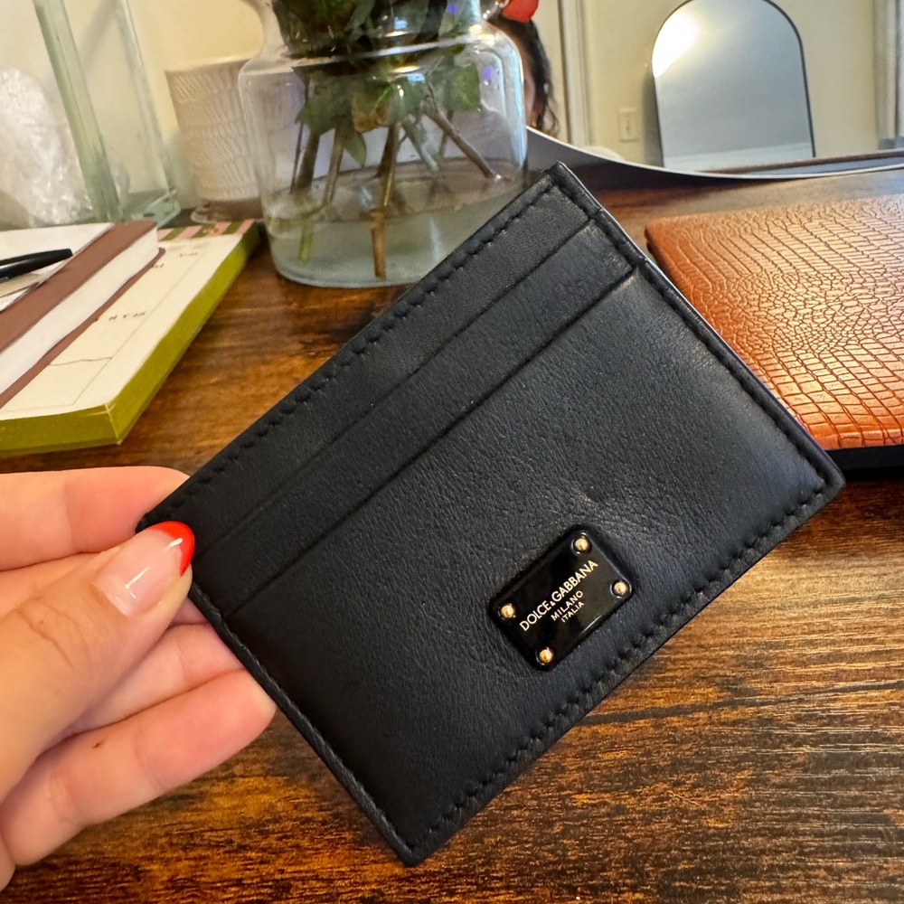 Dolce & Gabbana Classic Black Card Case/Wallet